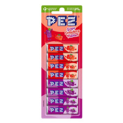 blister 8 recharges bonbons pez raisin fraise