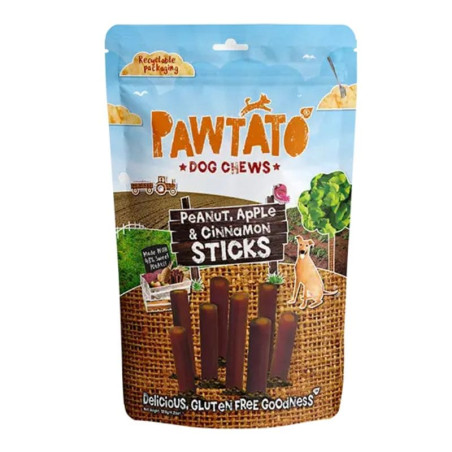 sticks pour chien vegan cacahuètes pomme cannelle benevo