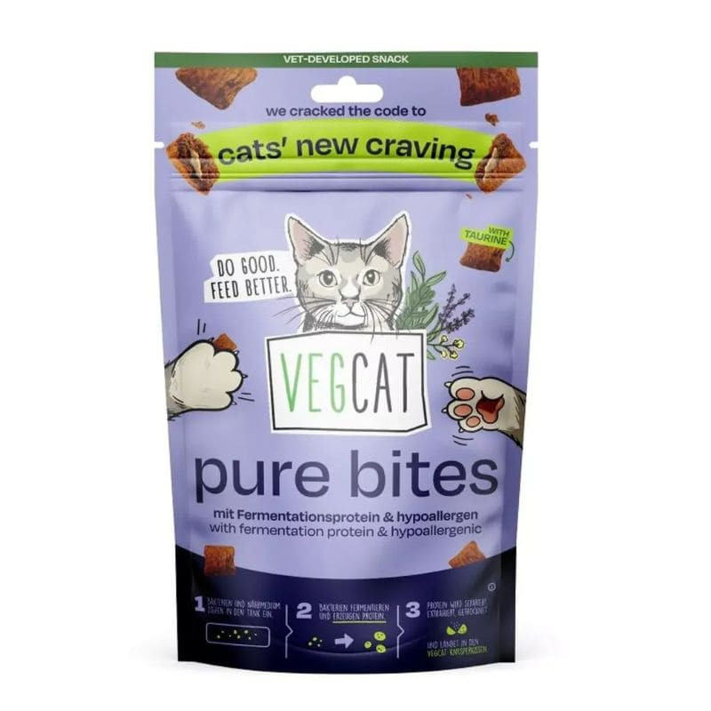 vegcat pure bites vegdog 60g