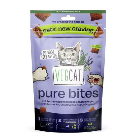 vegcat pure bites vegdog 60g