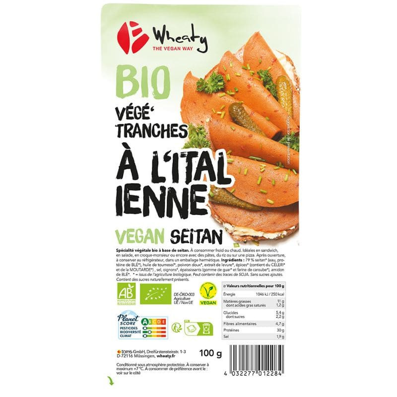 vege tranches italienne wheaty