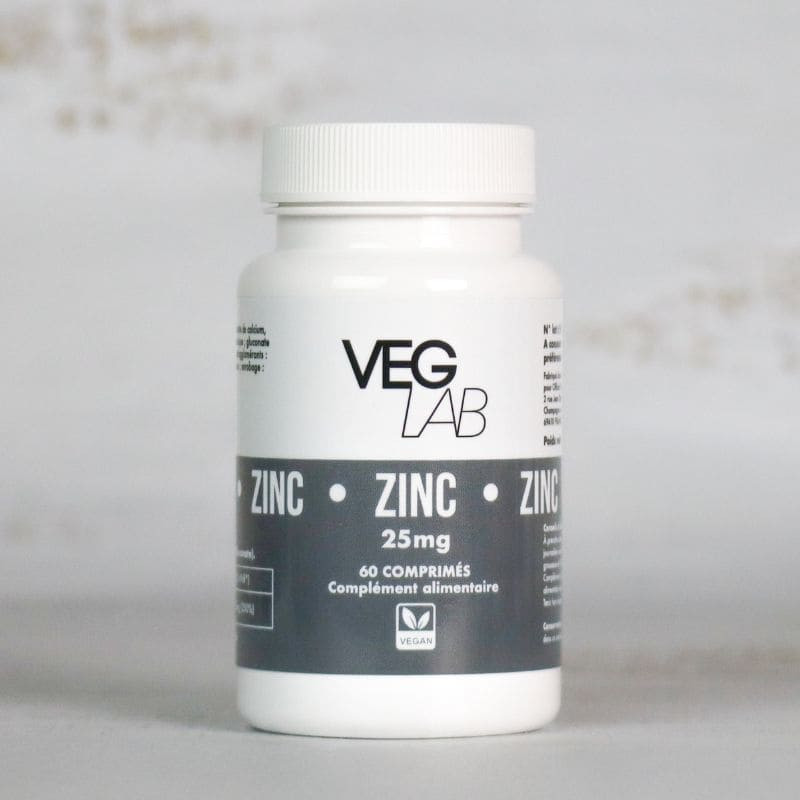 zinc 25mg veglab x60 comprimes
