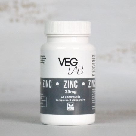 zinc 25mg veglab x60 comprimes