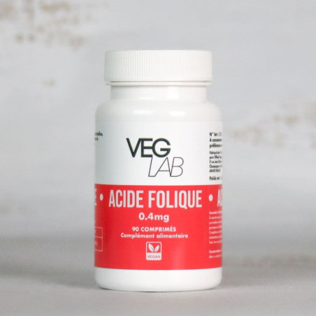 acide folique 0,4mg veglab x90 comprimes