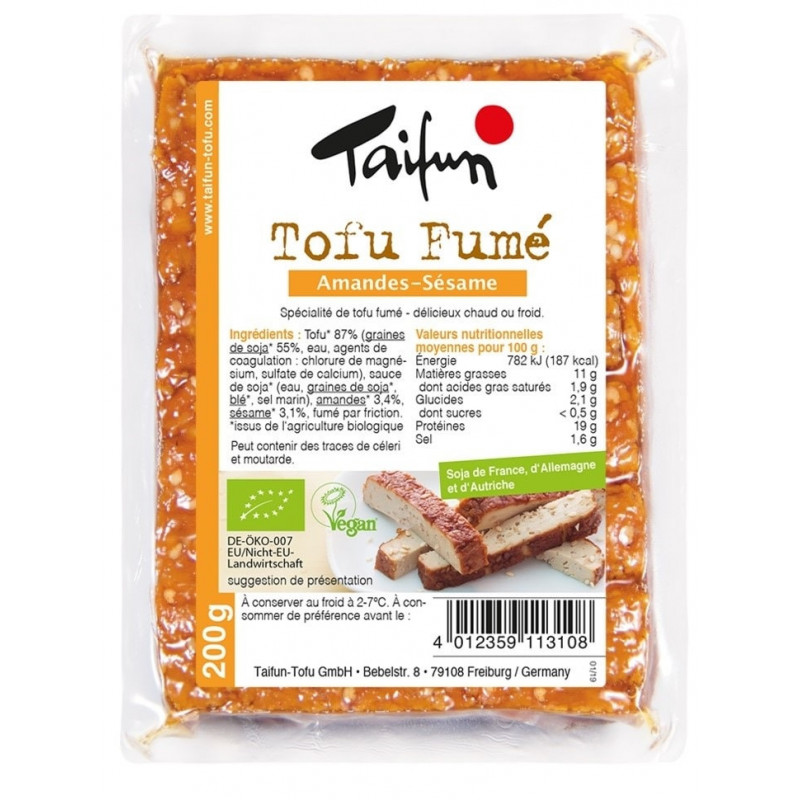tofu fumé amande sésame taifun 200g