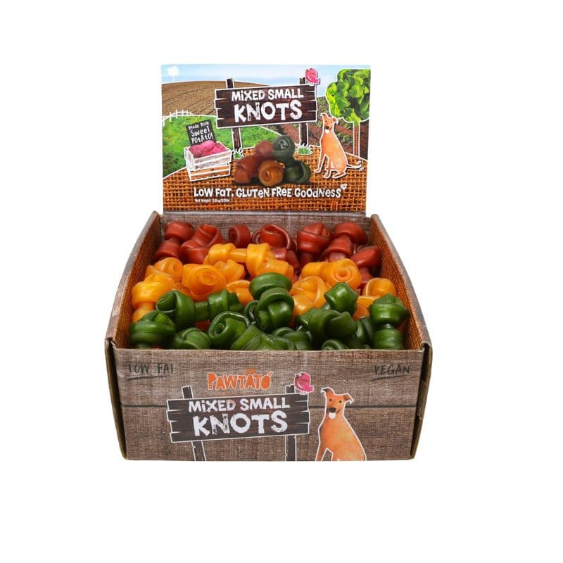 assortiment petits os vegan pour chien pawtato benevo 1,6kg