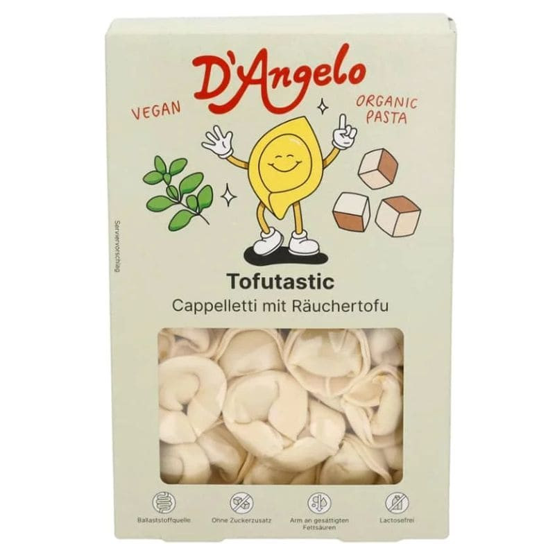 Cappelletti Vegan D'Angelo Pasta farcis au Tofu Fumé 250g
