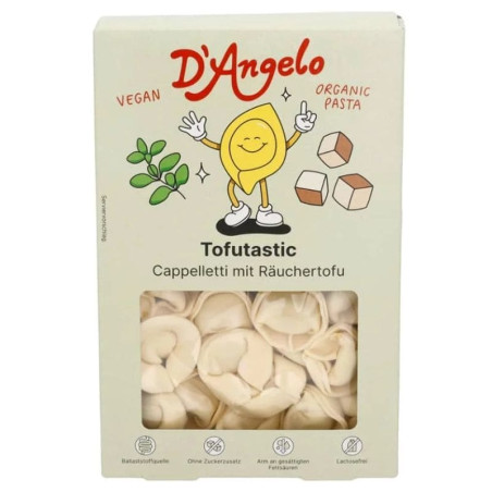 Cappelletti Vegan D'Angelo Pasta farcis au Tofu Fumé 250g