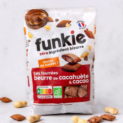 funkie cereales les fourrées beurre de cacahuète cacao