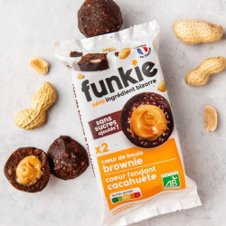 funkie coeur de boule brownie cacahuètes