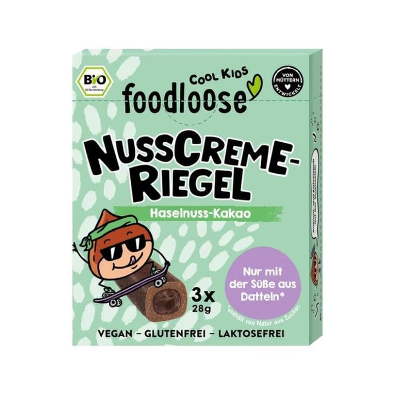 barres creme cacao noisette Foodloose 3x28g