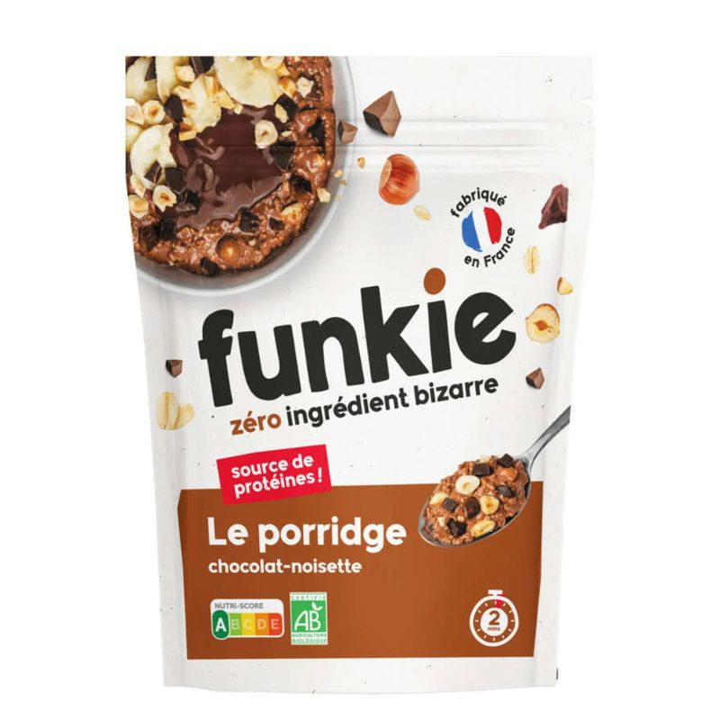 porridge chocolat noisette funkie veggie 280g