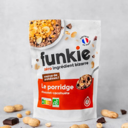 funkie veggie porridge chocolat cacahuete