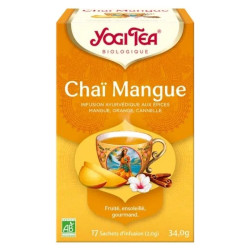 infusion yogi tea chai mangue x17 sachets