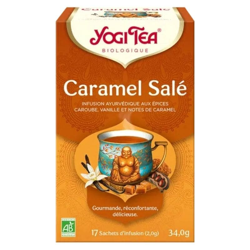 infusion yogi tea caramel salé x17 sachets