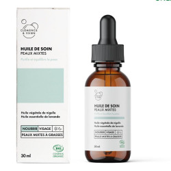 huile de soin peaux mixtes clemence et vivien