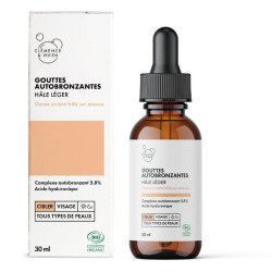 gouttes autobronzantes hâle léger clémence et vivien
