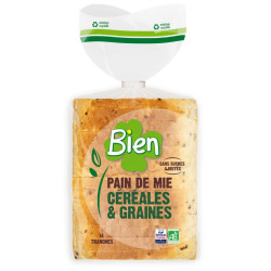 pain de mie bio céréales et graines bien
