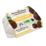 boite d'oeufs de pâques chocolat noir saveur et nature