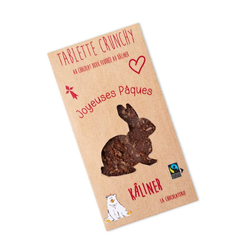 Tablettes fourrée Crunchy chocolat doux Kâliner