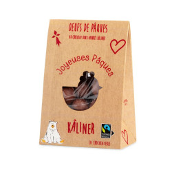 Oeufs de Pâques au chocolat doux fourrés caramel Kâliner