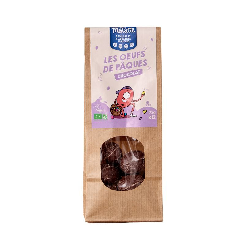 les oeufs de paques au chocolat sans allergenes matatie