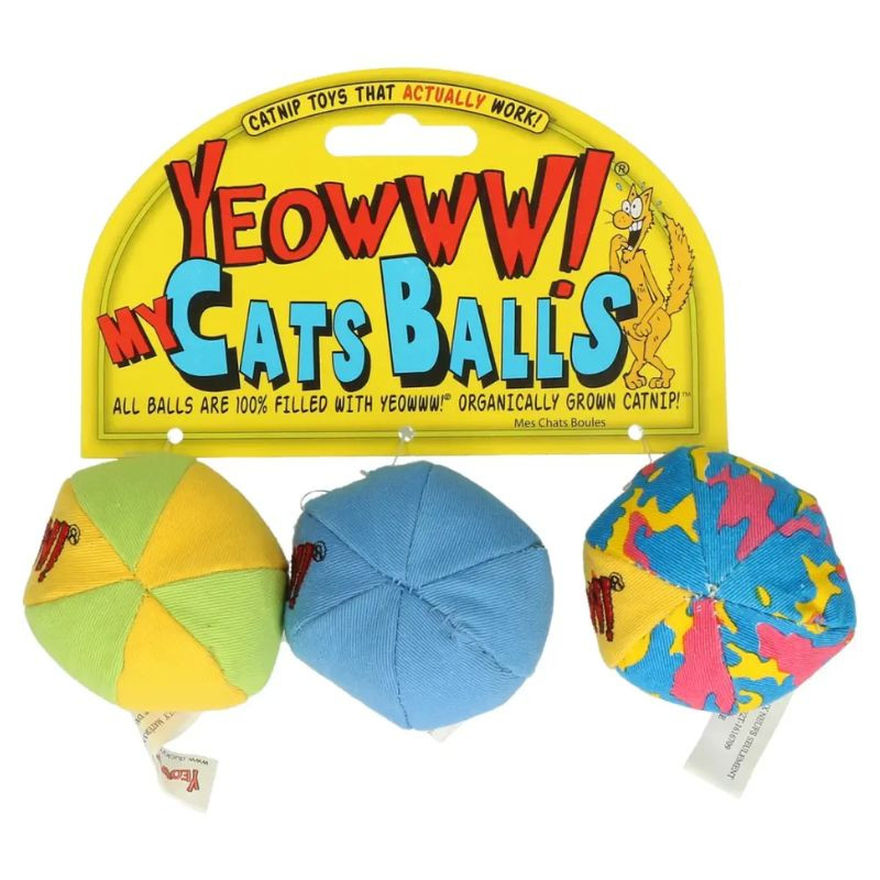 balle herbe à chat yeowww