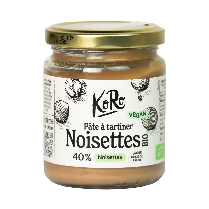 Pâte à tartiner Noisettes Blanchies Bio - 250g