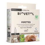 Pipettes Chat & Chaton Bio 1ml - x3
