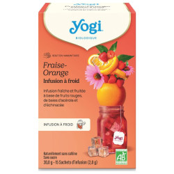 infusion a froid yogi fraise orange