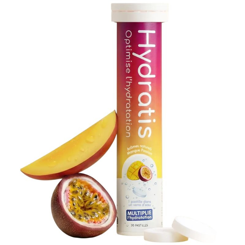pastilles électrolytes hydratation mangue passion hydratis