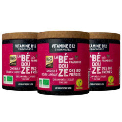 Lot de 3x B12 Bio - Bédouze Framboise - 120 comprimés