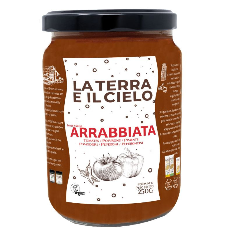 sauce arrabbiata senfas