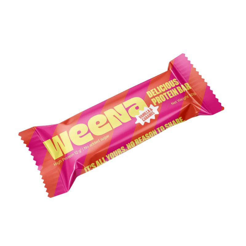 Barre Protéinée Delicious - Vanille & Caramel - 50g Weena