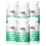 Lot de 6x Vitamines B12 500μg - 60 comprimés