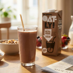 oatly avoine cacao verre
