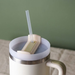 Mug Isotherme avec paille et poignée - tumbler