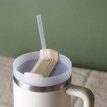 Mug Isotherme avec paille et poignée - tumbler
