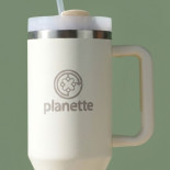 Mug Isotherme avec paille et poignée - Planette