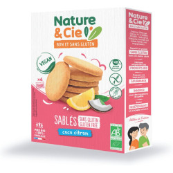 sablé coco citron sans gluten nature et cie