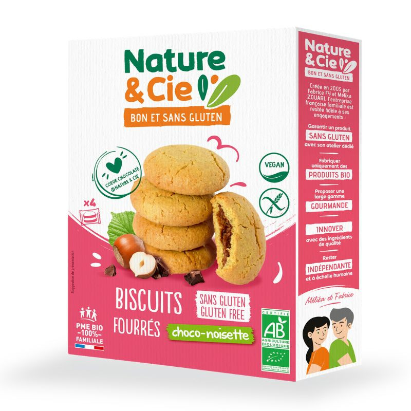 Biscuits Fourrés Choco-noisette Sans Gluten Nature et Cie