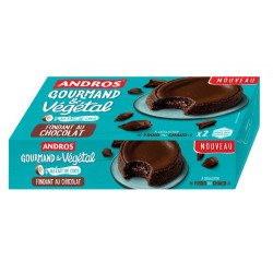 fondant au chocolat creme de coco andros