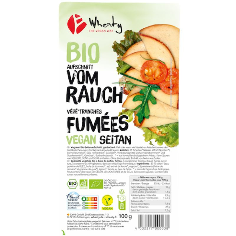 vege tranches fumées wheaty 100g