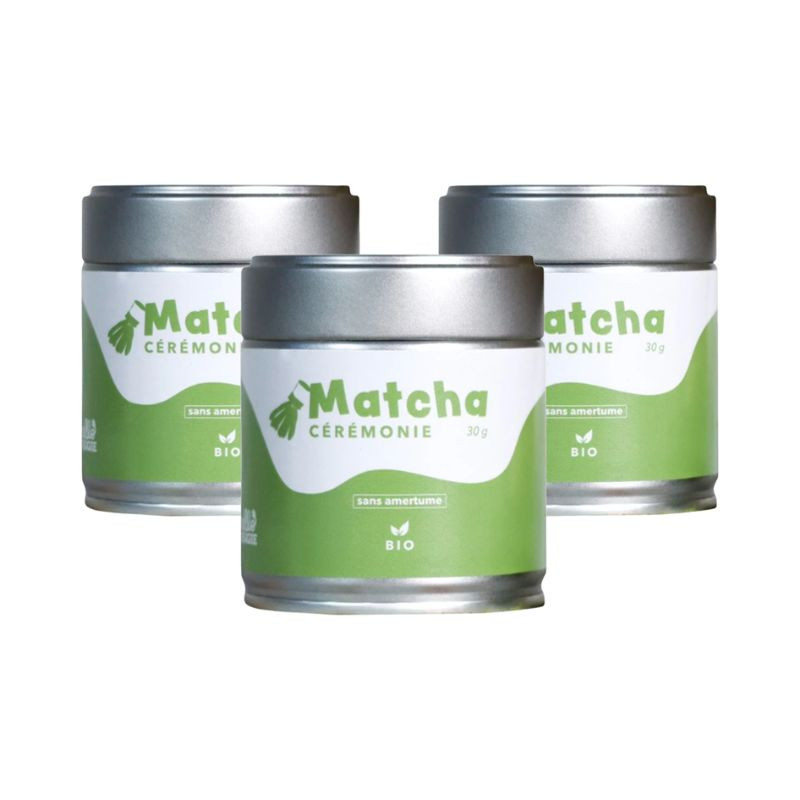 Matcha Cérémonie Bio en Poudre - 3 x 30g