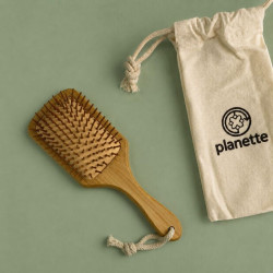 Brosse à Cheveux en Bambou Planette