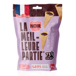 la meilleure partie mini cones croustillant chocolat noir 73%
