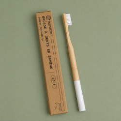 brosse à dent bambou poil soft blanc planette