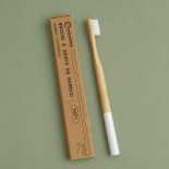 brosse à dent bambou poil soft blanc planette