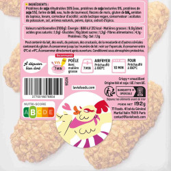 ingrédients des crispy tenders La Vie