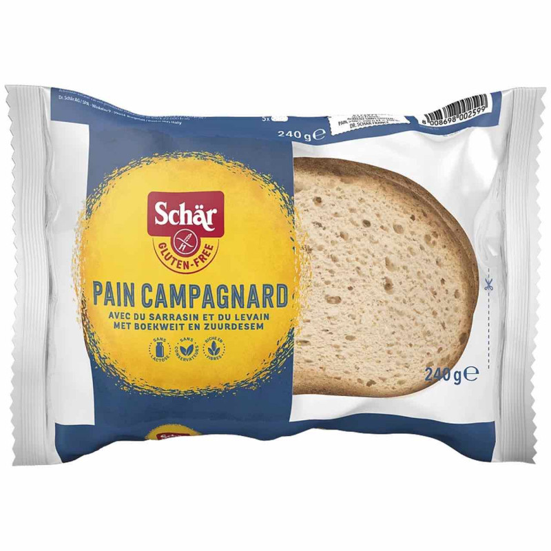 pain campagnard sans gluten schar